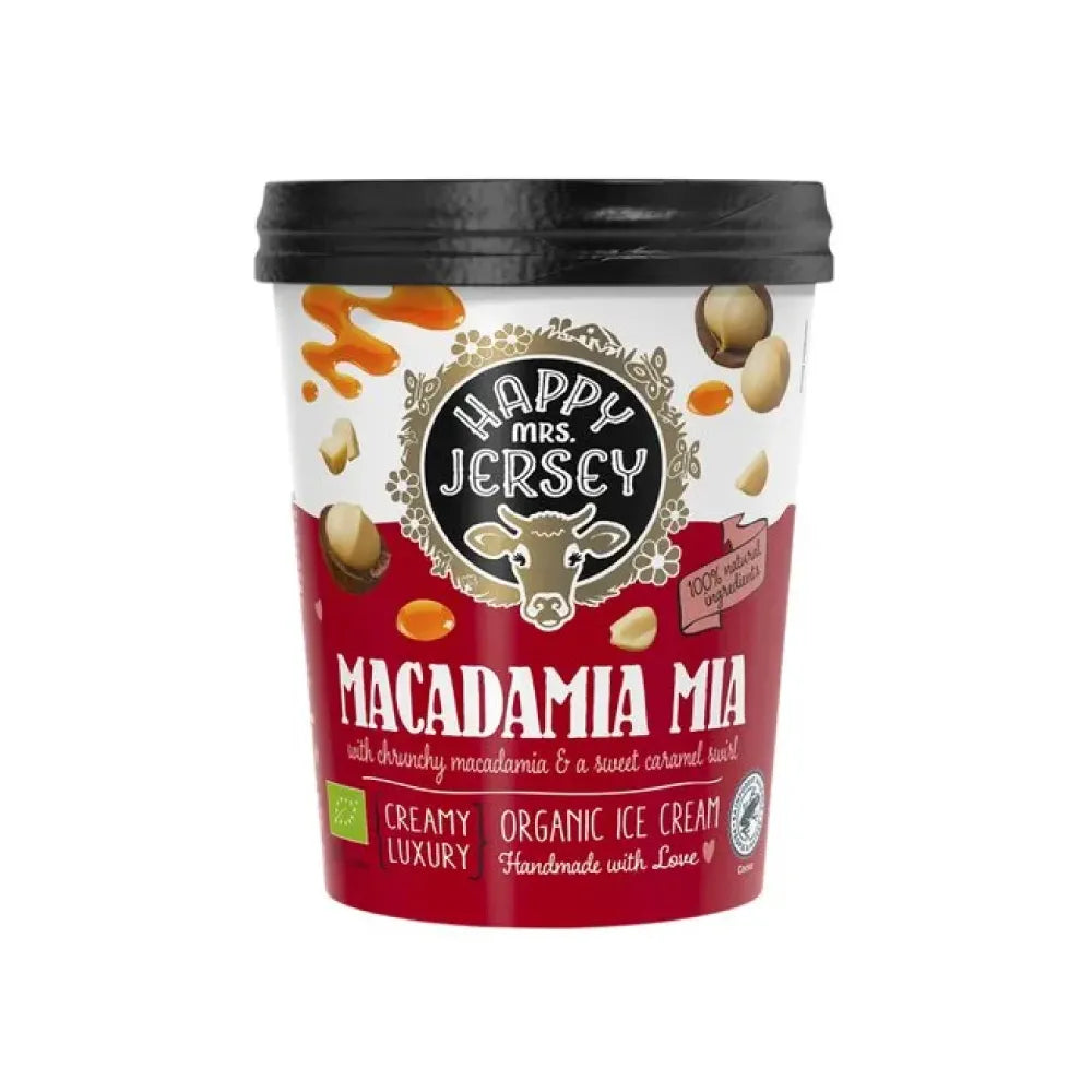 HAPPY MRS JERSEY - БИО СЛАДОЛЕД - MACADAMIA MIA - 500 ml