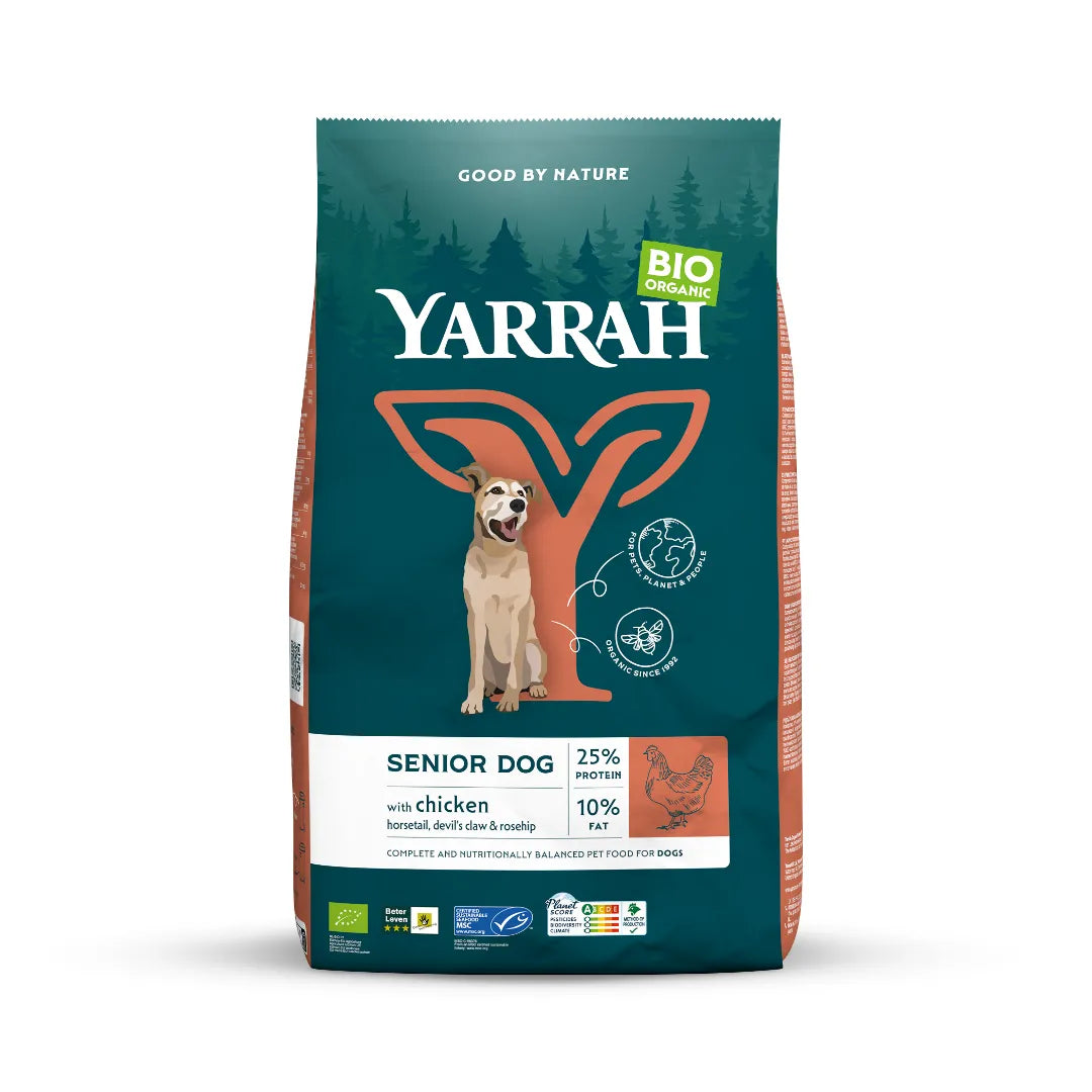 YARRAH - БИО КУЧЕШКА ХРАНА СУХА ПИЛЕ SENIOR - 2 кг