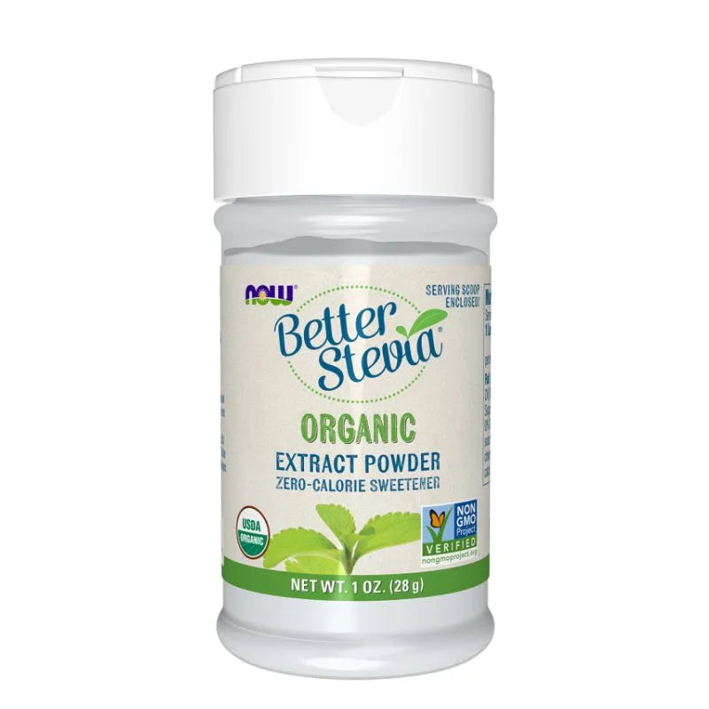 NOW - Органична стевия на прах Better (Better Stevia Powder Organic) - 28 г