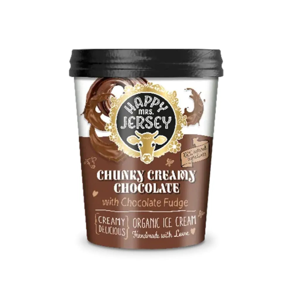 HAPPY MRS JERSEY - БИО СЛАДОЛЕД - CHUNKY CHOCOLATE - 500 ml
