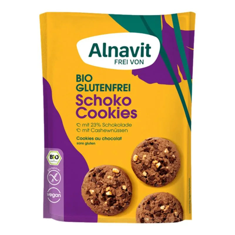 ALNAVIT - БИО БЕЗГЛУТЕНОВИ БИСКВИТИ С ШОКОЛАД - 125 г