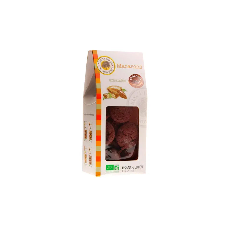BISCUITERIE DE PROVENCE - БИО МАКАРОНИ С БАДЕМ И ШОКОЛАД БЕЗ ГЛУТЕН - 130 г