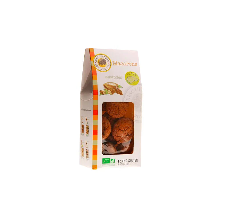 BISCUITERIE DE PROVENCE - БИО МАКАРОНИ С БАДЕМ И ЛИМОН БЕЗ ГЛУТЕН - 130 г