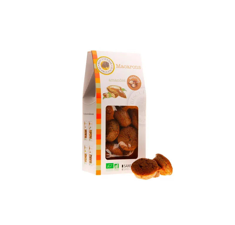 BISCUITERIE DE PROVENCE - БИО МАКАРОНИ С БАДЕМ И ЛЕШНИК БЕЗ ГЛУТЕН - 130 г