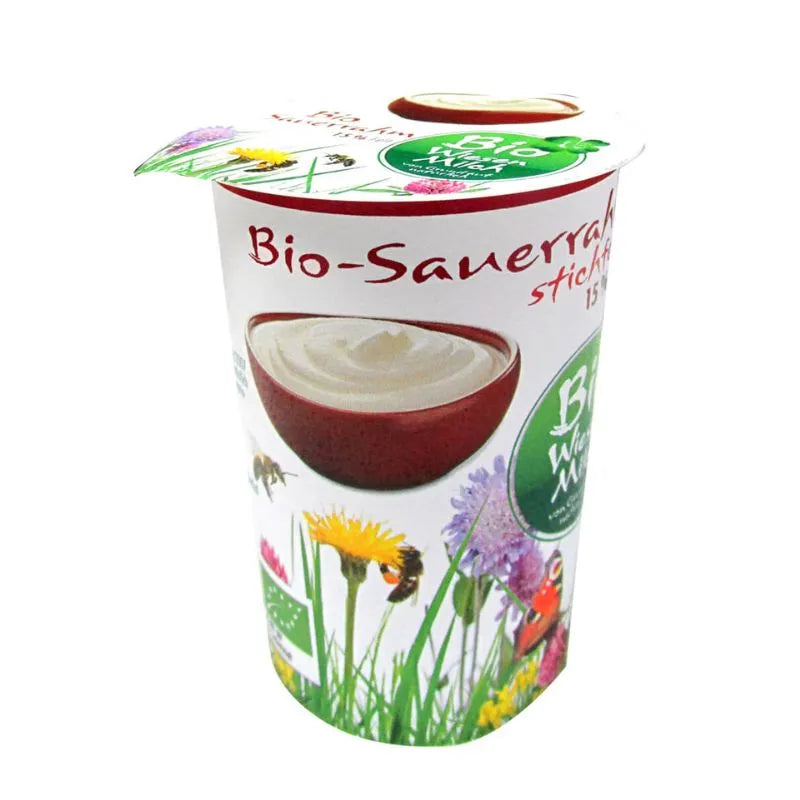 WIESENMILCH - БИО СМЕТАНА ЗАКВАСЕНА 15% МАСЛЕНОСТ - 200 г