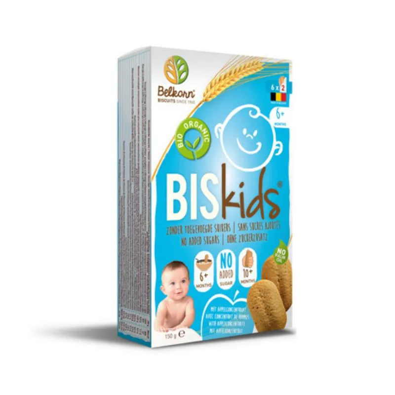 BELKORN - БИО БИСКВИТИ БЕБЕШКИ С ВКУС НА ЯБЪЛКА - 150 г
