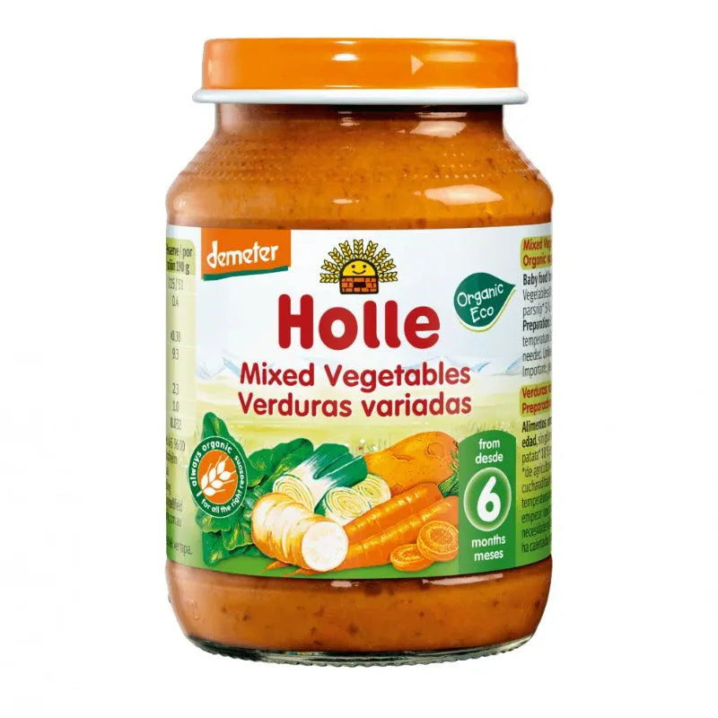 HOLLE - БИО ДЕМЕТЕР ЗЕЛЕНЧУКОВО ПЮРЕ МИКС - 190 г
