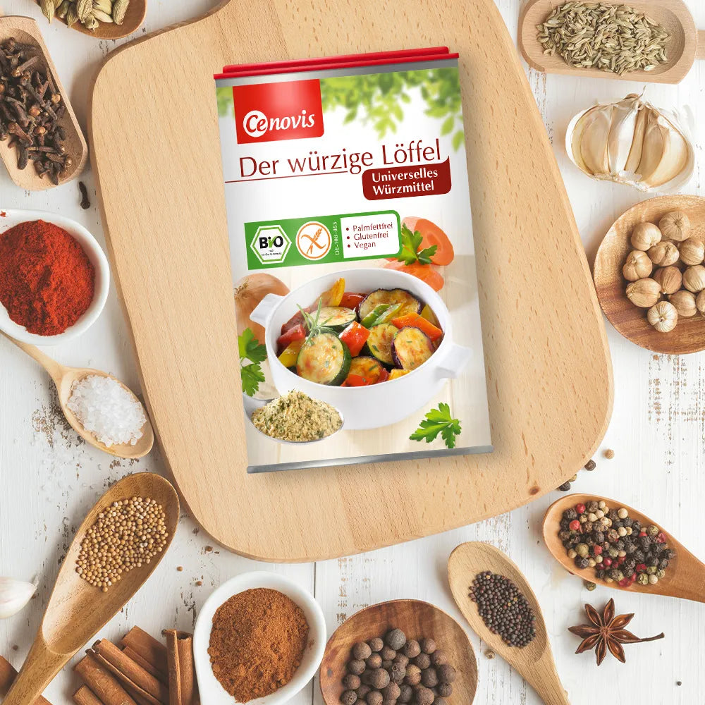 CENOVIS - БИО ВЕГАН ПОДПРАВКА ПИКАНТНАТА ЛЪЖИЧКА (THE SPICY SPOON) БЕЗ ГЛУТЕН - 270 г