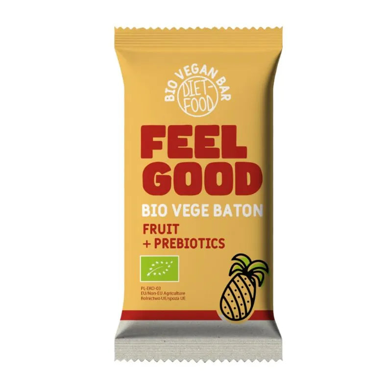 DIET FOOD - БИО ВЕГАН БАР FEEL GOOD С ПРЕБИОТИК - 35 г