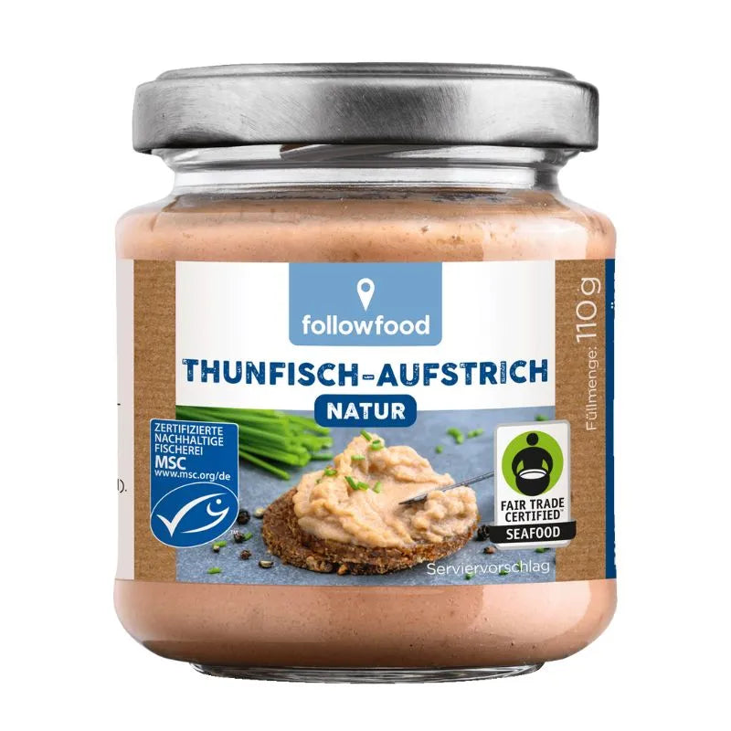 FOLLOW FOOD - ПАСТЕТ ОТ РИБА ТОН MSC FAIR TRADE НАТУРАЛЕН - 110 г