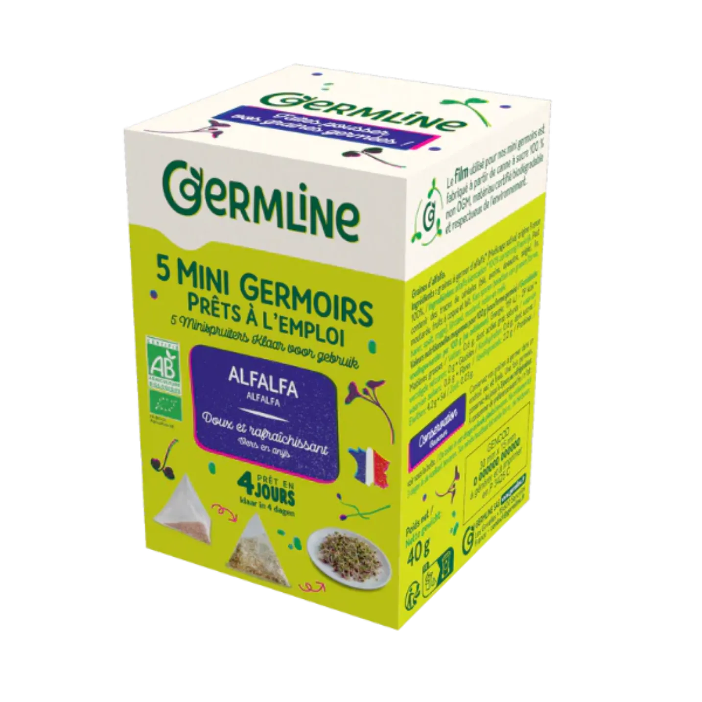 GERMLINE - БИО СЕМЕ ЗА ПОКЪЛВАНЕ ЛЮЦЕРНА - 5 бр x 8 г в кутия