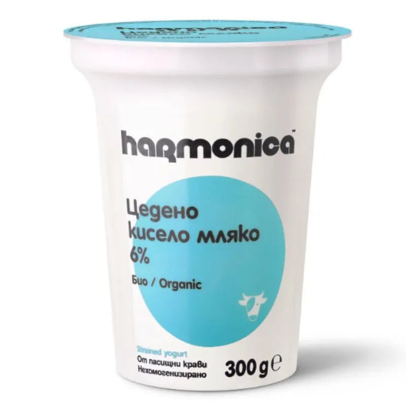 HARMONICA - БИО ЦЕДЕНО КИСЕЛО МЛЯКО 6% - 300 г