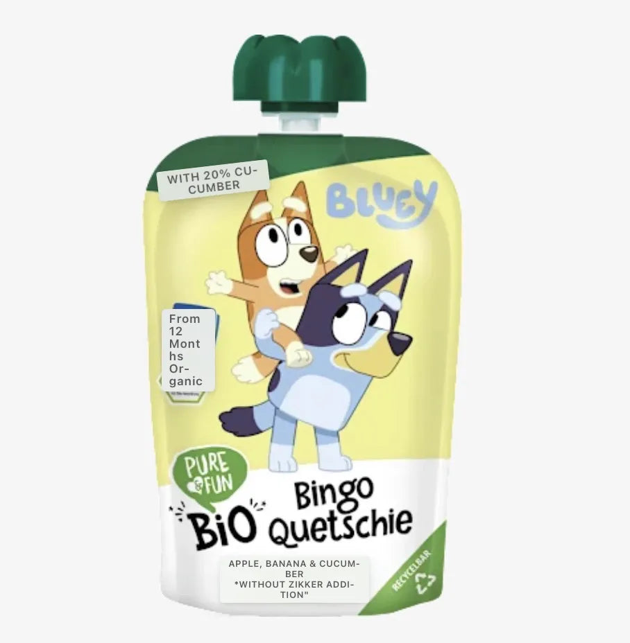 БИО ДЕТСКО ПЮРЕ ЯБЪЛКА, БАНАН И КРАСТАВИЦА БЛУИ – 100 g