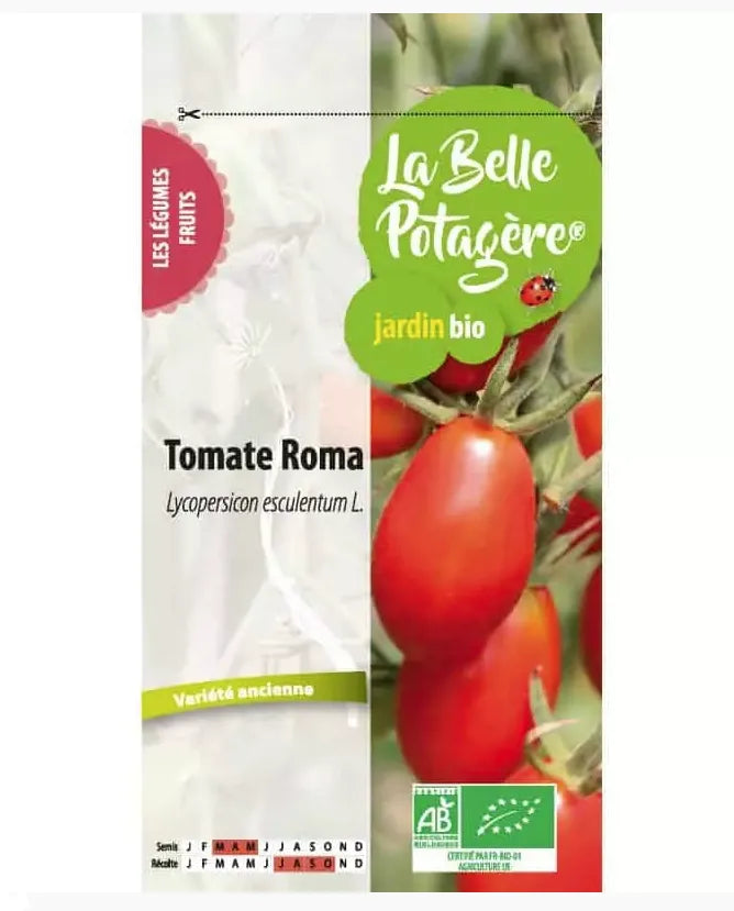 LA BELLE POTAGERE - БИО СЕМЕНА ДОМАТИ СОРТ "РОМА" - 0,15 г