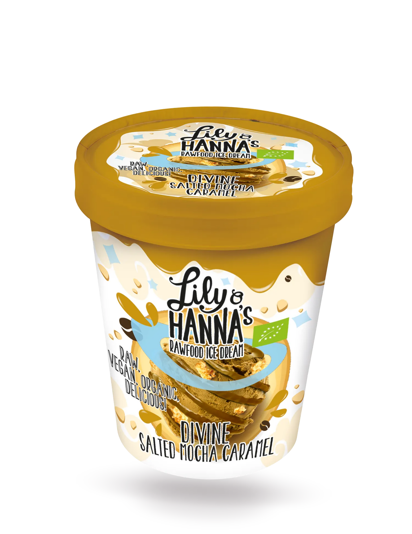 LILY O HANNA'S - БИО СЛАДОЛЕД ВЕГАН - DIVINE SALTED MOCHA CARAMEL - 465 ml