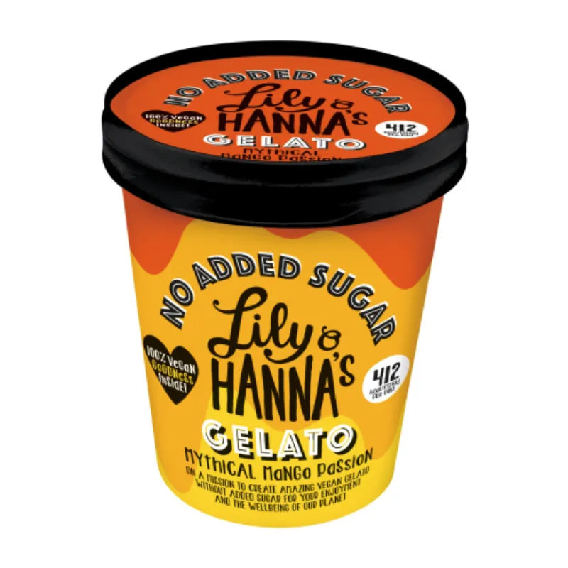 LILY O HANNA'S - ВЕГАН СЛАДОЛЕД БЕЗ ДОБАВЕНА ЗАХАР - MYTHICAL MANGO PASSION - 465 ml