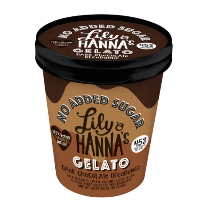 LILY O HANNA'S - ВЕГАН СЛАДОЛЕД БЕЗ ДОБАВЕНА ЗАХАР - DARK CHOCOLATE DECADENCE - 465 ml