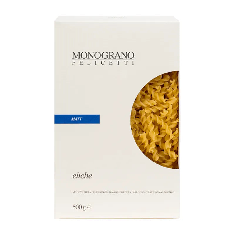 MONOGRANO - БИО ПАСТА СПИРАЛИ ОТ ПШЕНИЧЕН ГРИС - 500 г