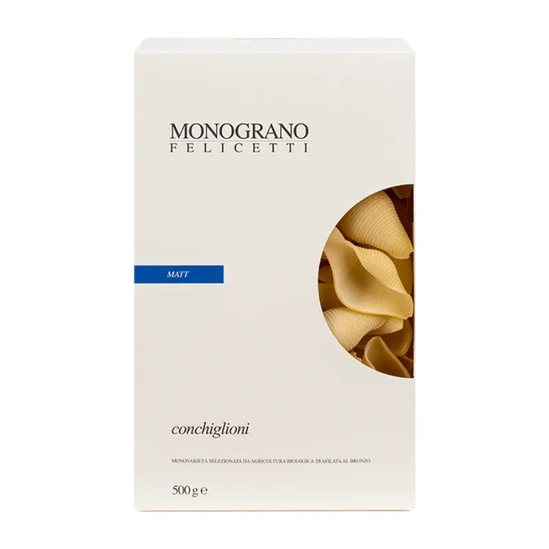 MONOGRANO - БИО ПАСТА CONCHIGLIONI ОТ ПШЕНИЧЕН ГРИС - 500 г