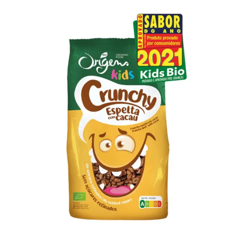 ORIGENS BIO - БИО ХРУПКАВА ЗАКУСКА ЗА ДЕЦА СЪС СПЕЛТА И КАКАО - 125 г