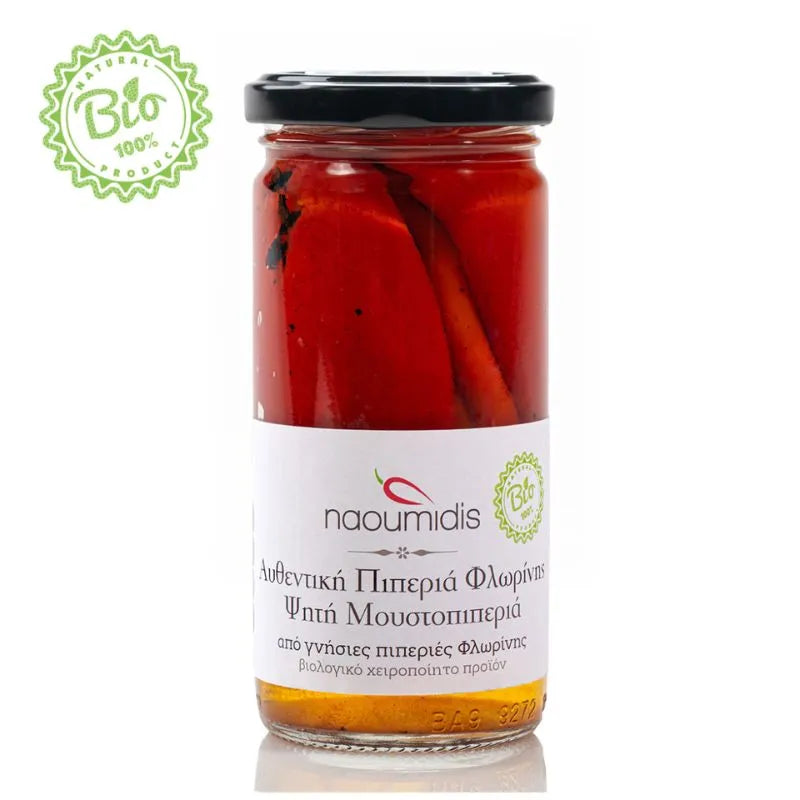 PIPERIES FLORINIS - БИО ПЕЧЕНИ ЧУШКИ ЦЕЛИ "МУСТОПИПЕРИЯ" - 260 г