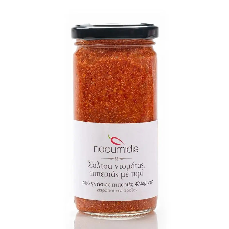 PIPERIES FLORINIS - БИО ГРЪЦКИ СОС ОТ ЧУШКИ И ДОМАТИ СЪС СИРЕНЕ - 260 г