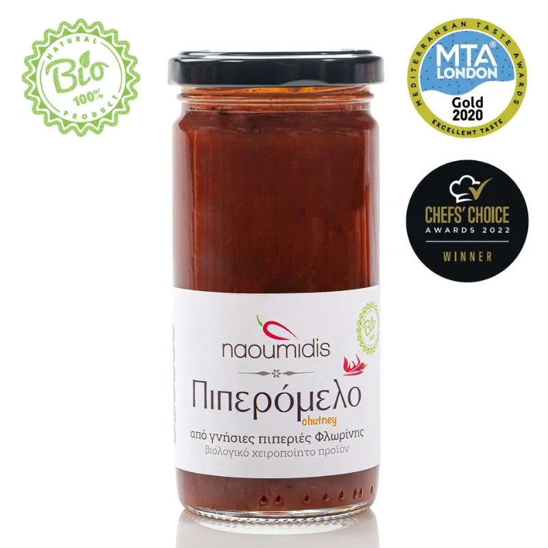 PIPERIES FLORINIS - БИО ГРЪЦКИ СОС С ЧУШКИ И МЕД "ПИПЕРОМЕЛО"- 280 г