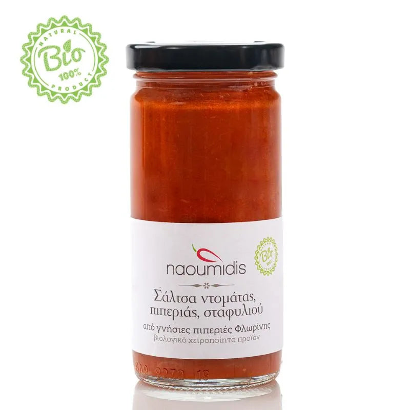 PIPERIES FLORINIS - БИО ГРЪЦКИ СОС ОТ ЧУШКИ С ДОМАТИ И ГРОЗДЕ - 270 г