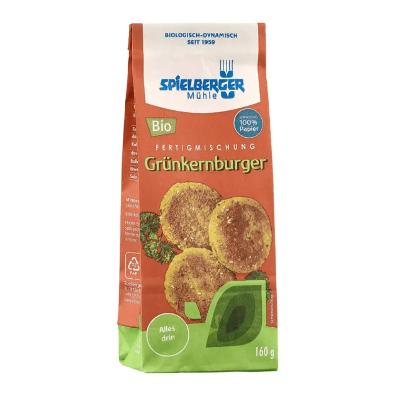 SPIELBERGER - БИО МИКС ЗА ВЕГАН БУРГЕРИ ОТ СПЕЛТА - 160 г