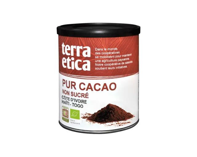 TERRA ETICA - БИО КАКАО НА ПРАХ НЕПОДСЛАДЕНО - 280 г