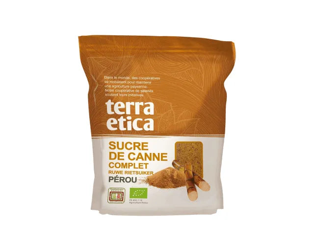 TERRA ETICA - БИО НЕРАФИНИРАНА ТРЪСТИКОВА ЗАХАР - 500 г