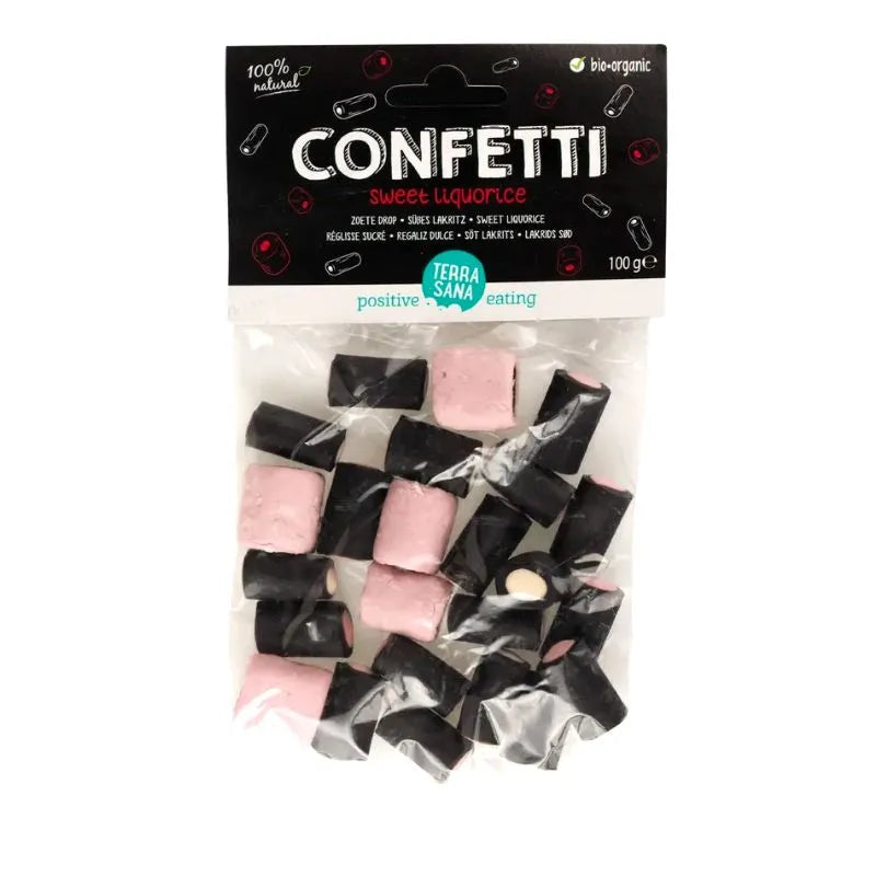 TERRA SANA - БИО ВЕГАН СЛАДЪК КОРЕН CONFETTI - 100 г