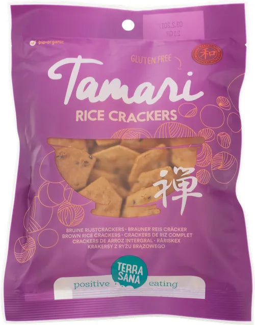 TERRA SANA - БИО КРЕКЕРИ ОТ КАФЯВ ОРИЗ С ТАМАРИ - 60 г