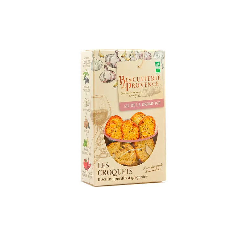 BISCUITERIE DE PROVENCE - БИО КРОКЕТИ С ЧЕСЪН И БАДЕМ - 90 г