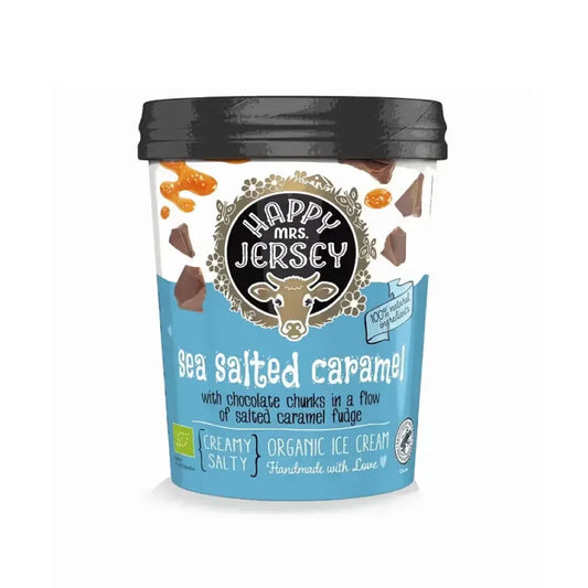 HAPPY MRS JERSEY - БИО СЛАДОЛЕД - SEA SALTED CARAMEL - 500 ml