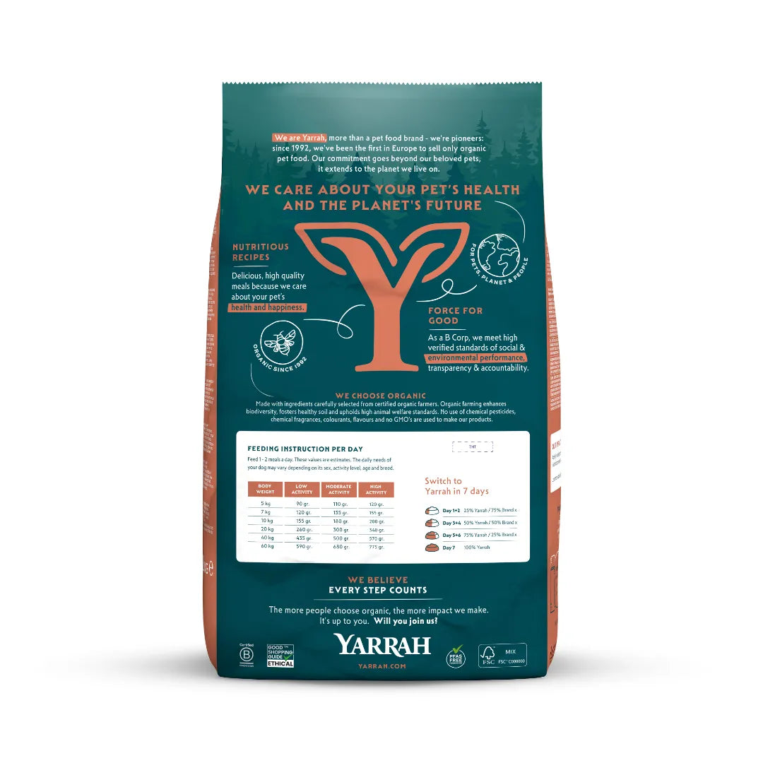 YARRAH - БИО КУЧЕШКА ХРАНА СУХА ПИЛЕ SENIOR - 2 кг