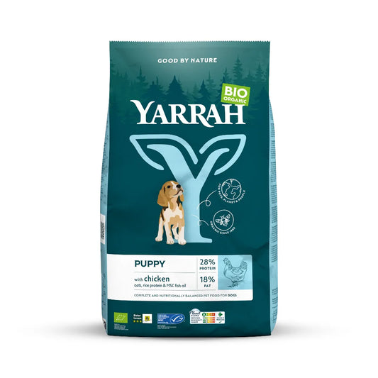 YARRAH - БИО КУЧЕШКА ХРАНА СУХА ЗА МАЛКИ КУЧЕНЦА ПИЛЕ - 2 кг