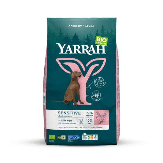 YARRAH - БИО КУЧЕШКА ХРАНА СУХА ПИЛЕ И ОРИЗ ADULT SENSITIVE - 10 кг