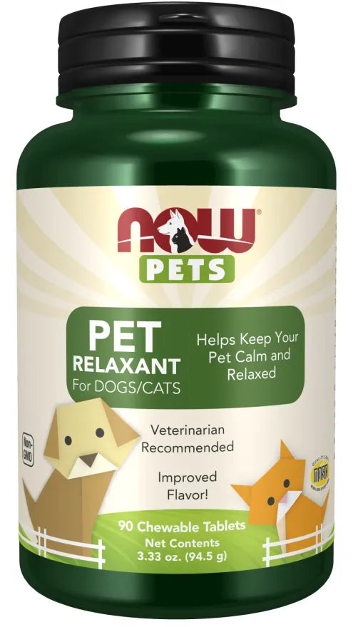 Now Pets - ХРАНИТЕЛНА ДОБАВКА ЗА СПОКОЙСТВИЕ ЗА ДОМАШНИ ЛЮБИМЦИ - 90 дъвчащи таблетки