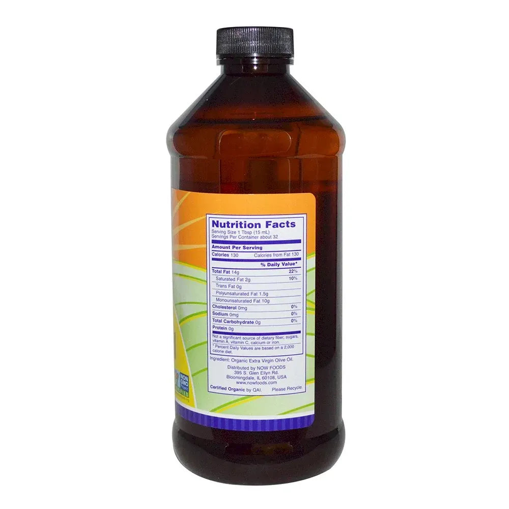 NOW - Olive Oil - Organic Extra Virgin - 473 МЛ