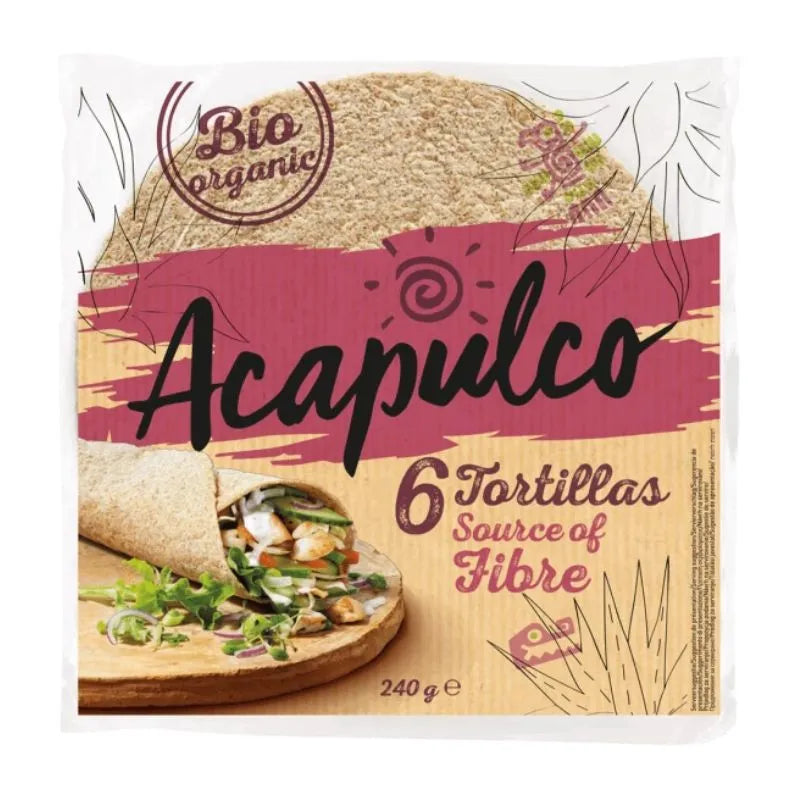 ACAPULCO - БИО ВЕГАН ТОРТИЛА С ПШЕНИЧНИ ТРИЦИ 6 бр - 240 г