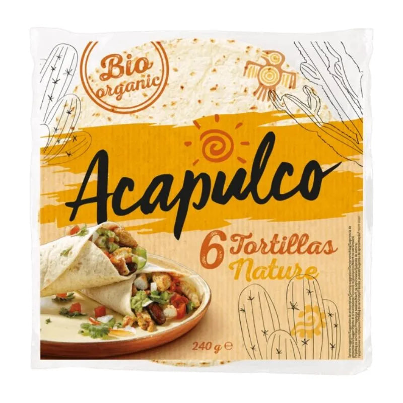 ACAPULCO - БИО ВЕГАН ТОРТИЛА НАТУРАЛ 6 бр - 240 г