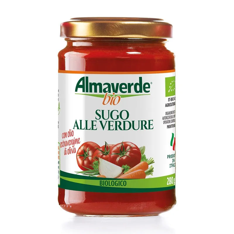 ALMAVERDE BIO - БИО ДОМАТЕН СОС СЪС ЗЕЛЕНЧУЦИ - 280 г