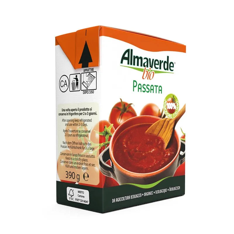 ALMAVERDE BIO - БИО ДОМАТЕНО ПЮРЕ ТЕТРА ПАК - 390 г