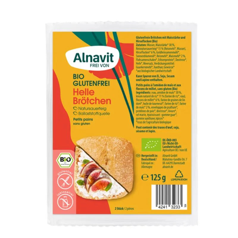ALNAVIT - БИО БЕЗГЛУТЕНОВИ ПИТКИ ЛЕКИ ОТ ОРИЗОВО БРАШНО - 125 г