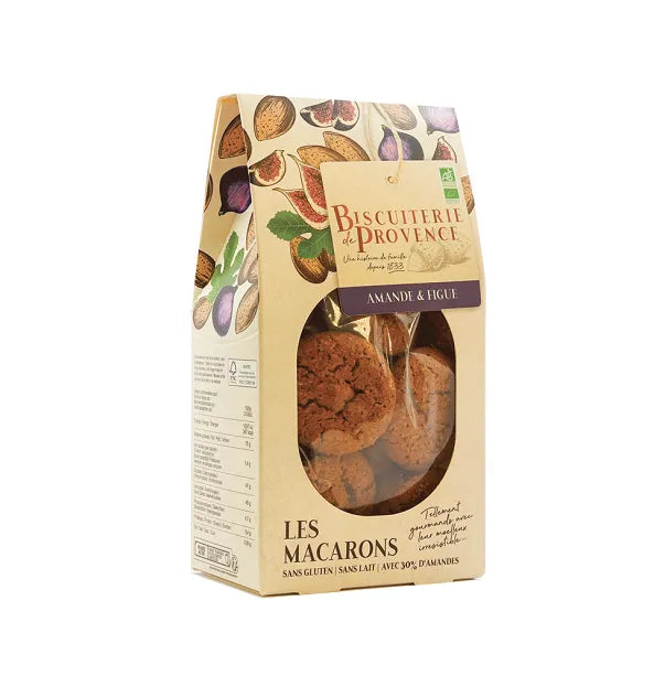 BISCUITERIE DE PROVENCE - БИО МАКАРОНИ С БАДЕМ И СМОКИНИ БЕЗ ГЛУТЕН - 130 г