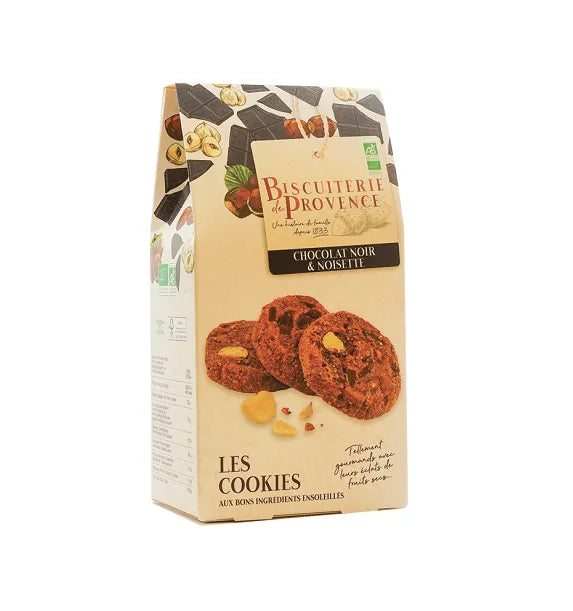 BISCUITERIE DE PROVENCE - БИО БИСКВИТИ С ТЪМЕН ШОКОЛАД И ЛЕШНИЦИ - 120 г