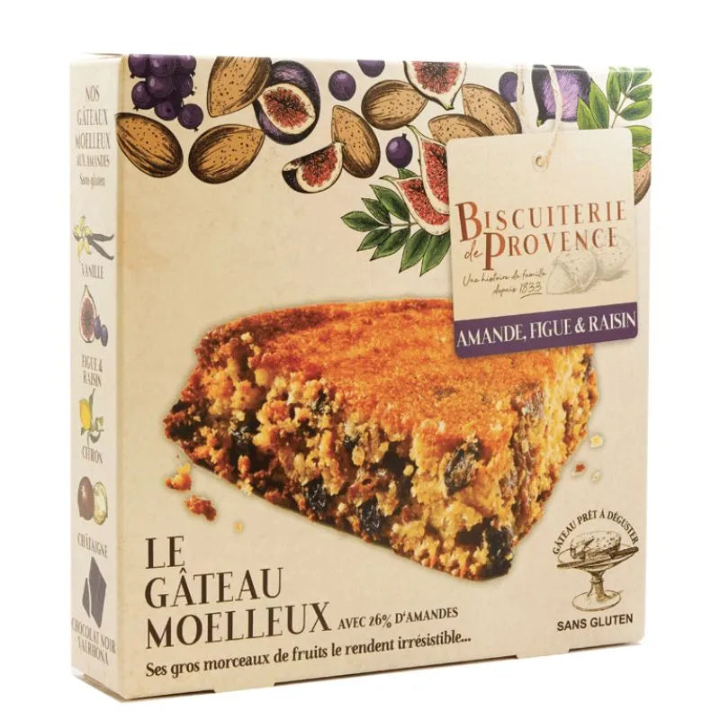 BISCUITERIE DE PROVENCE - БЕЗГЛУТЕНОВА ТОРТА С БАДЕМИ И СМОКИНИ - 240 г