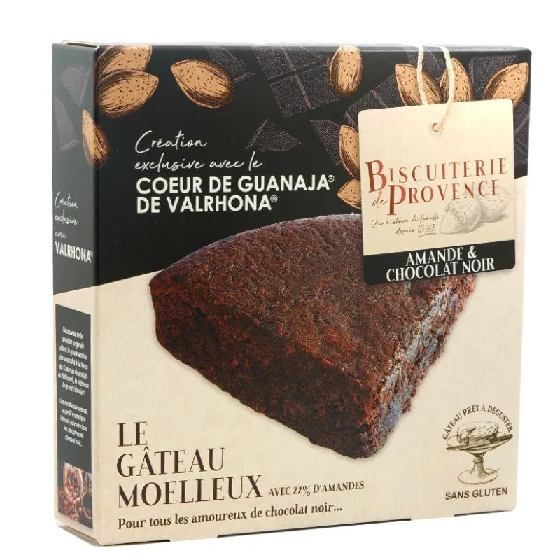 BISCUITERIE DE PROVENCE - БЕЗГЛУТЕНОВА ТОРТА С БАДЕМИ И ШОКОЛАД ГУАНАЯ - 225 г