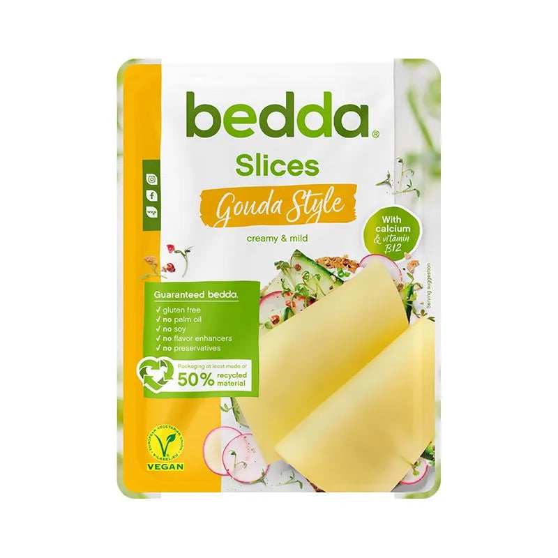 Bedda - ВЕГАН ЗАМЕСТИТЕЛ НА СИРЕНЕ СЛАЙС - ГАУДА КЛАСИК - 150 г